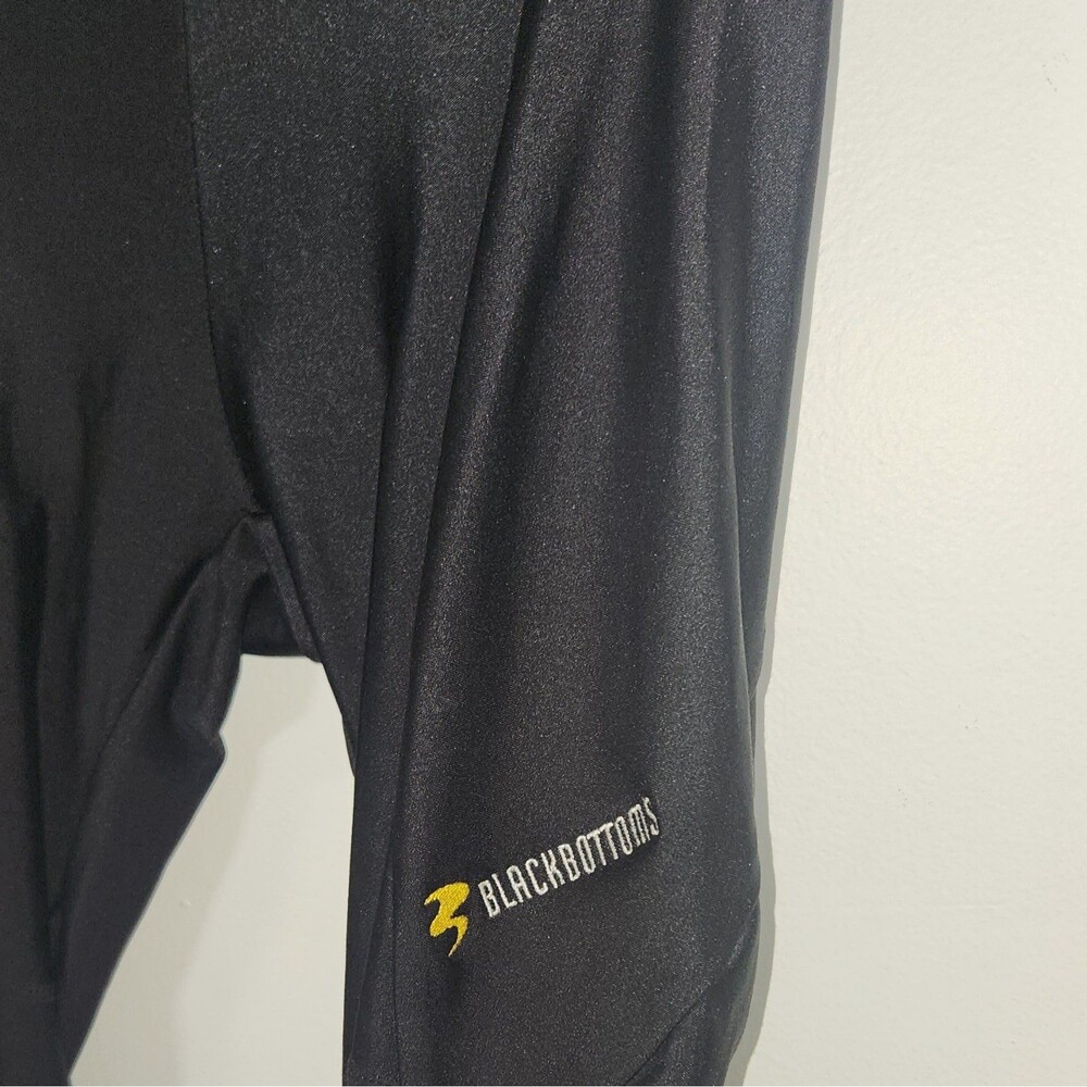 Blackbottoms Cycling Compression Pants Black L Pull-On Stretch Nylon Lycra
